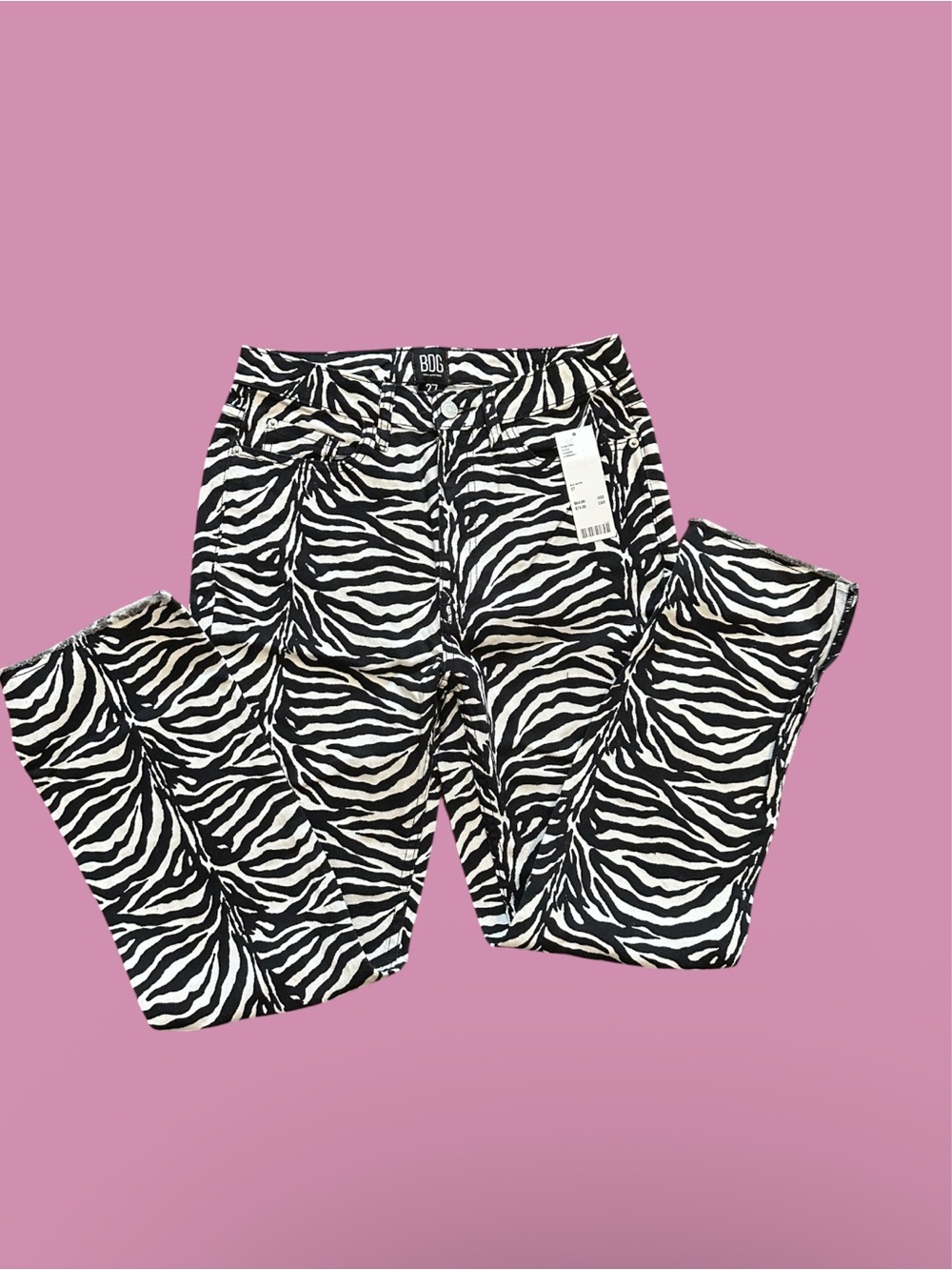 Urban Outfitters Zebra-Print Jeans - Black & White